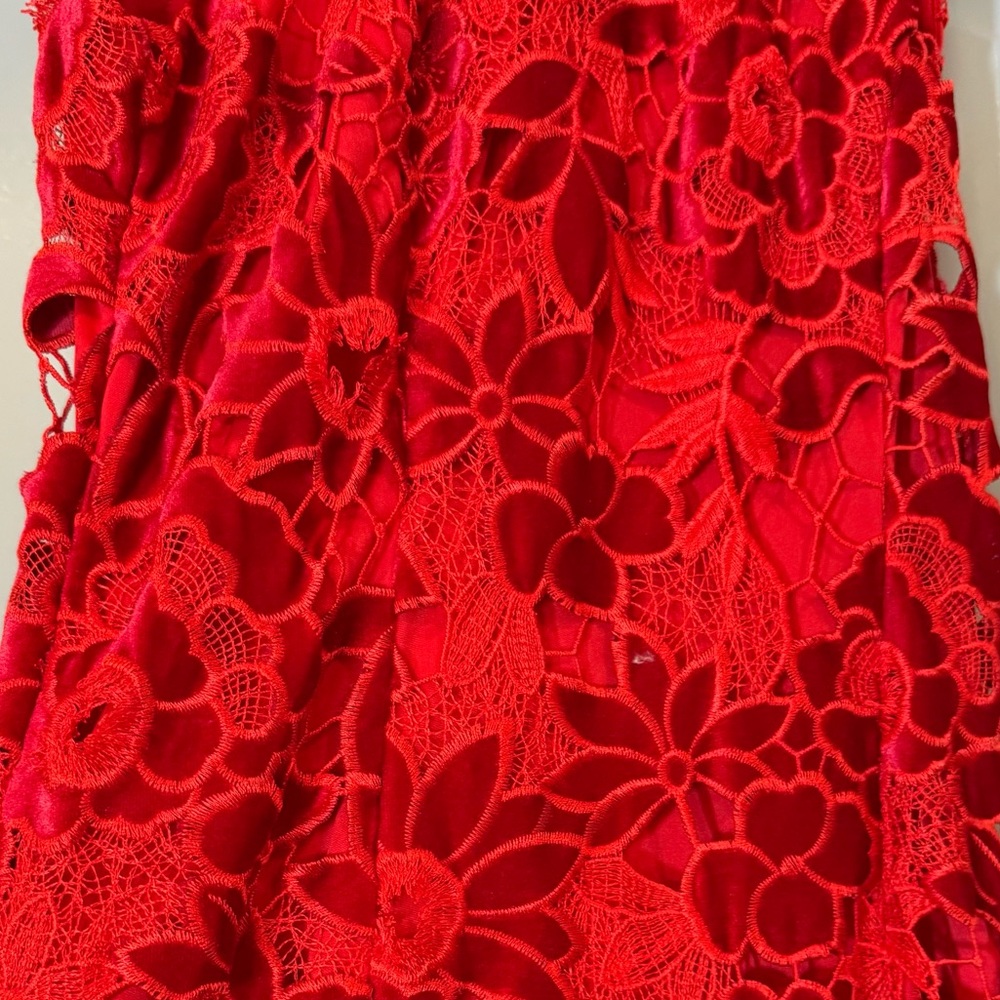 BOSTON PROPER
Mock Neck Velvet Lace Midi Dress
Excellent condition. Worn once - Picture 10 of 13